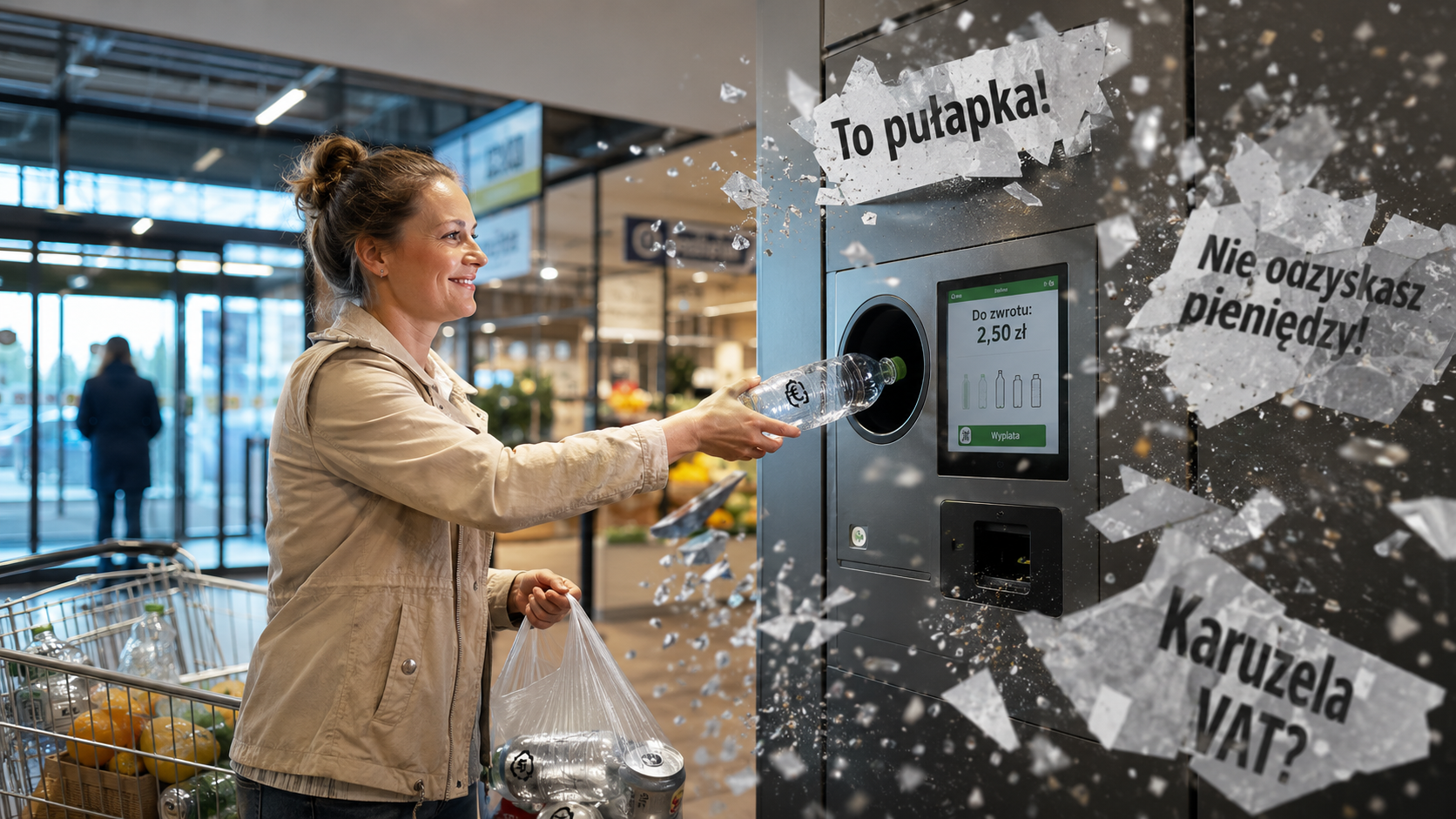 Nie daj sobie zabrać kaucji. Jak fake newsy próbują zniechęcić Polaków do oddawania butelek i puszek