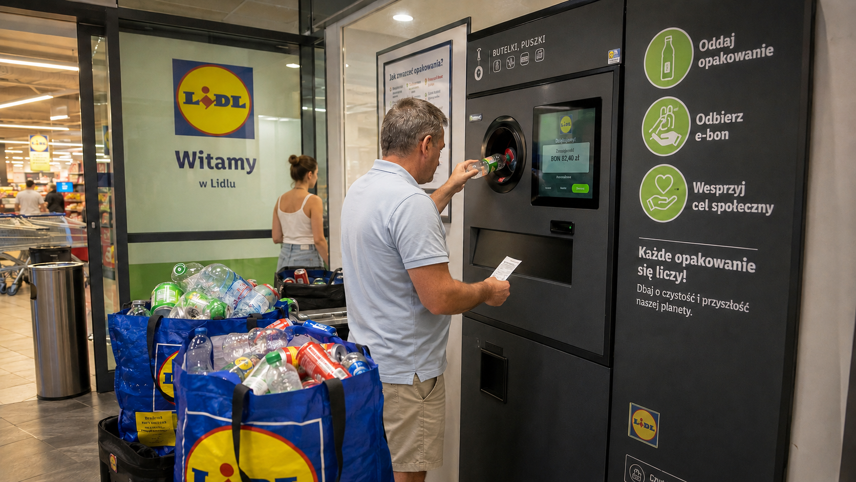 500 000 000 butelek i puszek. Lidl ogłasza historyczny rekord systemu kaucyjnego